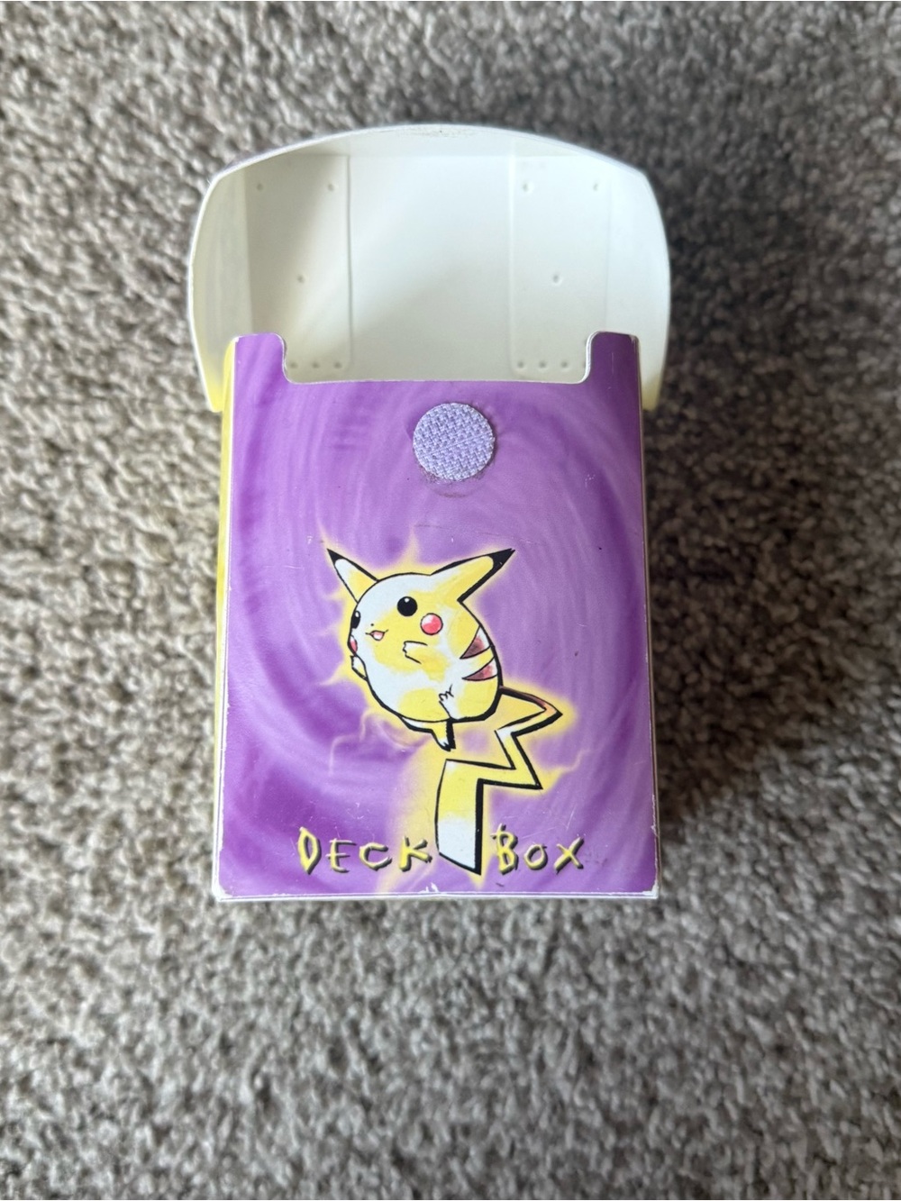 Nintendo 1999 Vintage Pokemon Deck Box - Pikachu & Mewtwo